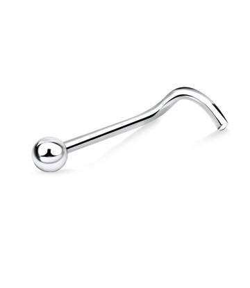 1.3 mm. Ball Curved Nose Stud NSKB-843